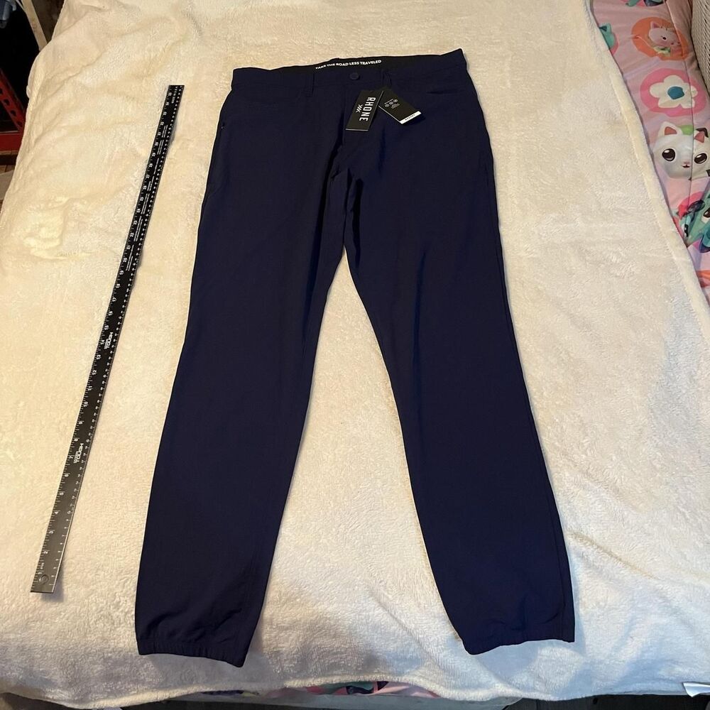Rhone Pants Mens Size 32 Blue Resort Jogger Stretch Quick Dry UPF 50+ Pockets